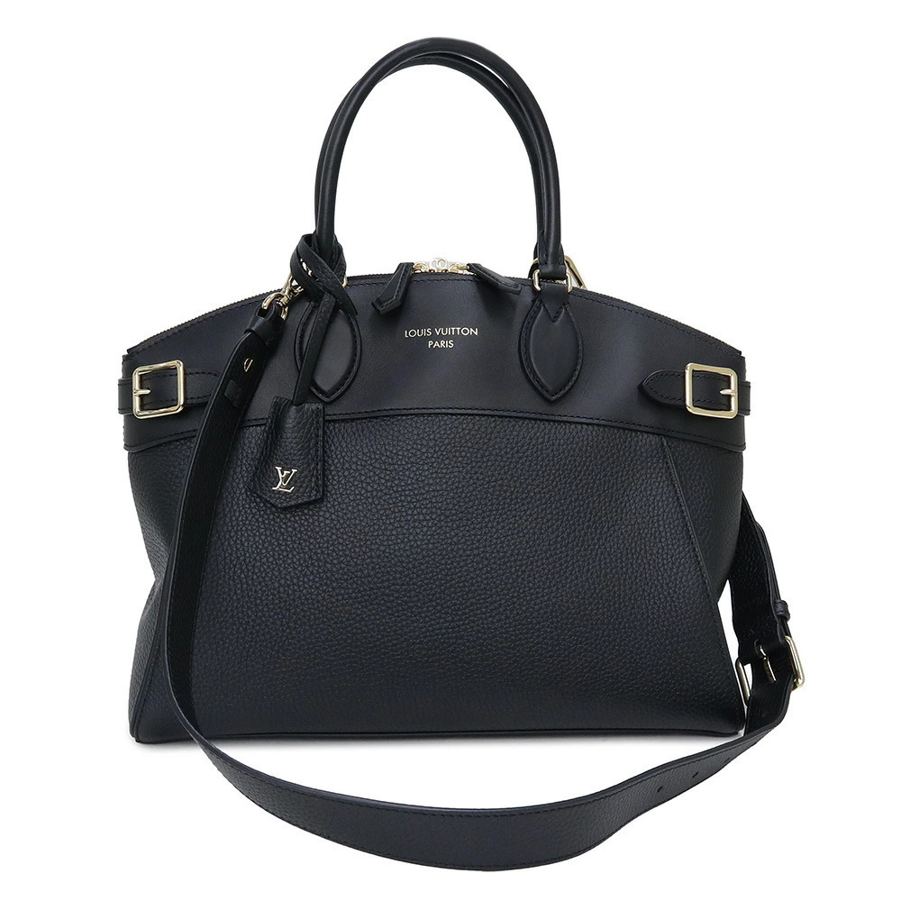 Louis Vuitton Lockit Crossbody Shoulder Handbag Taurillon Leather Noir Black